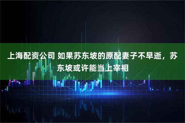 上海配资公司 如果苏东坡的原配妻子不早逝，苏东坡或许能当上宰相